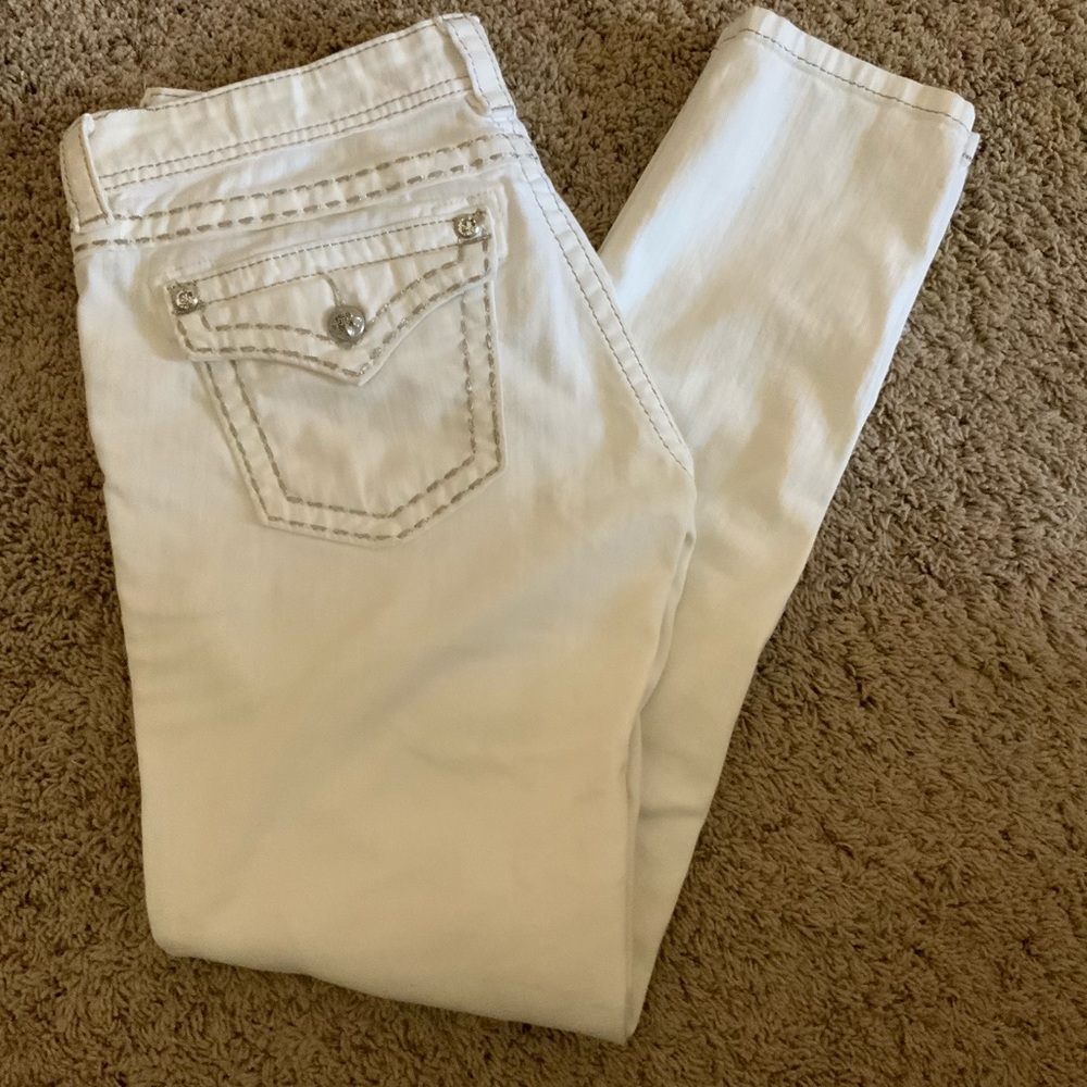 Miss Me White Skinny Jeans